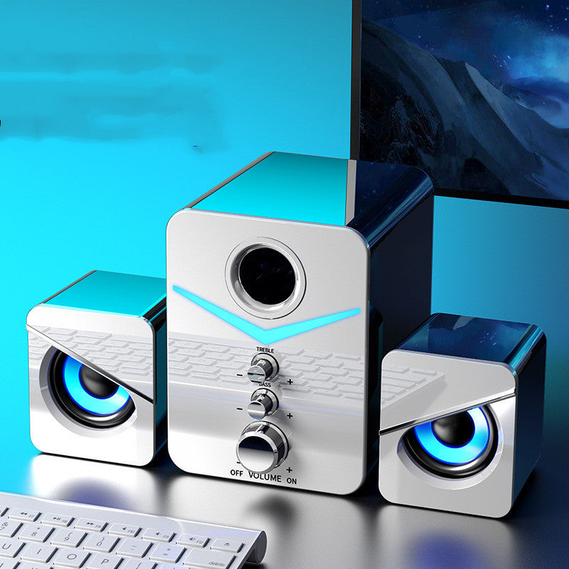 Computer Sound Bar Speakers with Maneuverable Size Bluetooth Speaker