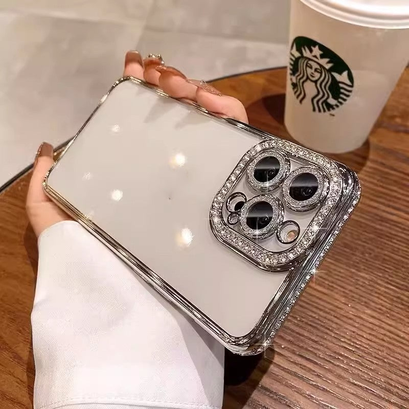 Phone Case Rhinestone Glitter Lens Protector